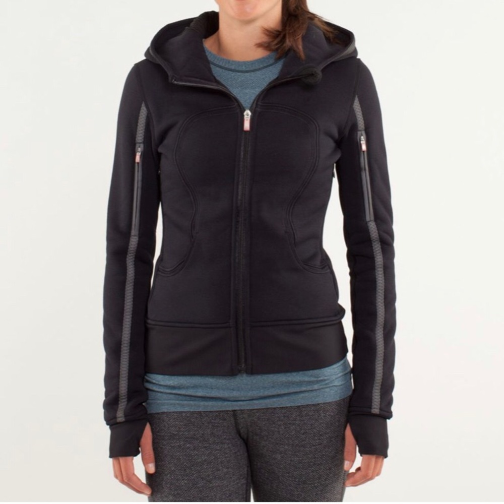 Lululemon Black Uba Hoodie Reflective